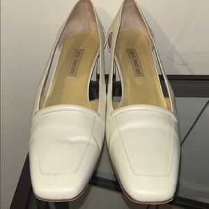 Ann Marino Off-White Loafers